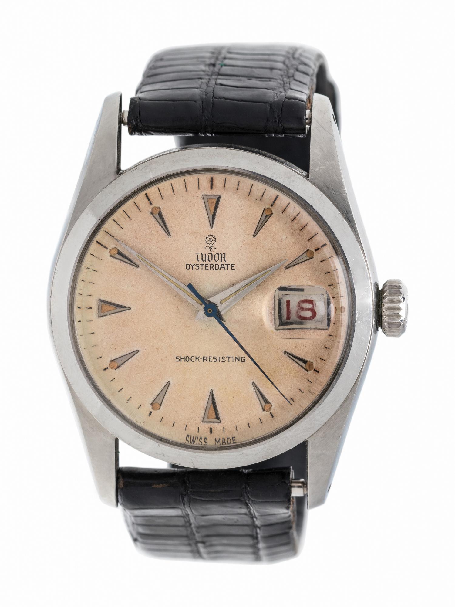 TUDOR, REF. 7919 STAINLESS STEEL 'OYSTERDATE' WRISTWATCH