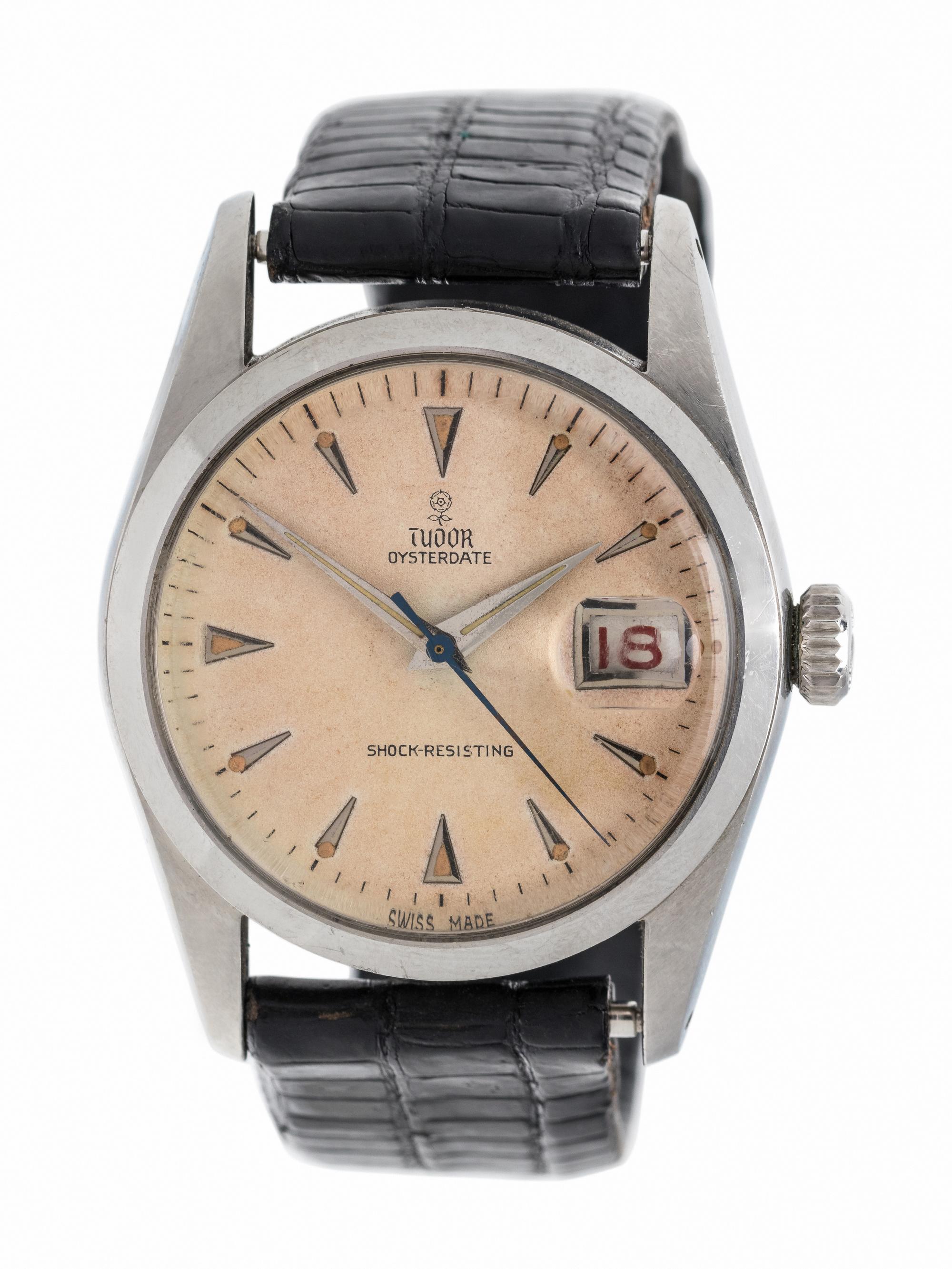 TUDOR, REF. 7919 STAINLESS STEEL 'OYSTERDATE' WRISTWATCH
