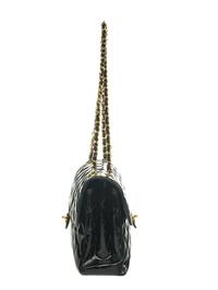 CHANEL, PATENT DOUBLE-SIDED FLAP BAG