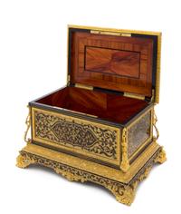 A Napoleon III Gilt Bronze Mounted Boulle Marquetry Casket Height 13 x width 16 1/2 x depth 12 inches. — ALPHONSE GIROUX, PARIS, MID-19TH CENTURY