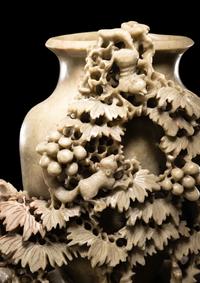 Three Chinese Carved Hardstone Vessels