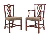 A Set of Twelve George III Style Mahogany Dining Chairs