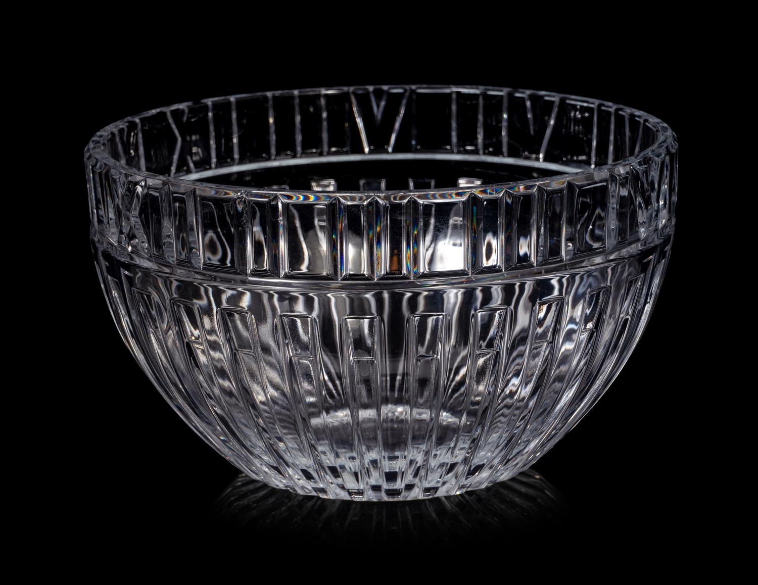 A Cut Glass Atlas Bowl Retailed by Tiffany & Co.