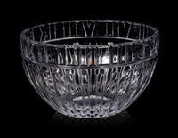 A Cut Glass Atlas Bowl Retailed by Tiffany & Co.