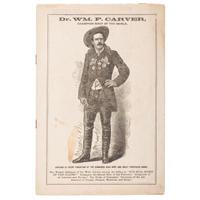 W.F. Doc Carver, CDV, Program, and Newspaper Clipping