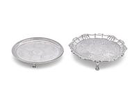 Two George III Silver Salvers