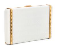 A Large Russian Gold and Diamond Mounted Guilloché Enamel Silver Cigarette Case
