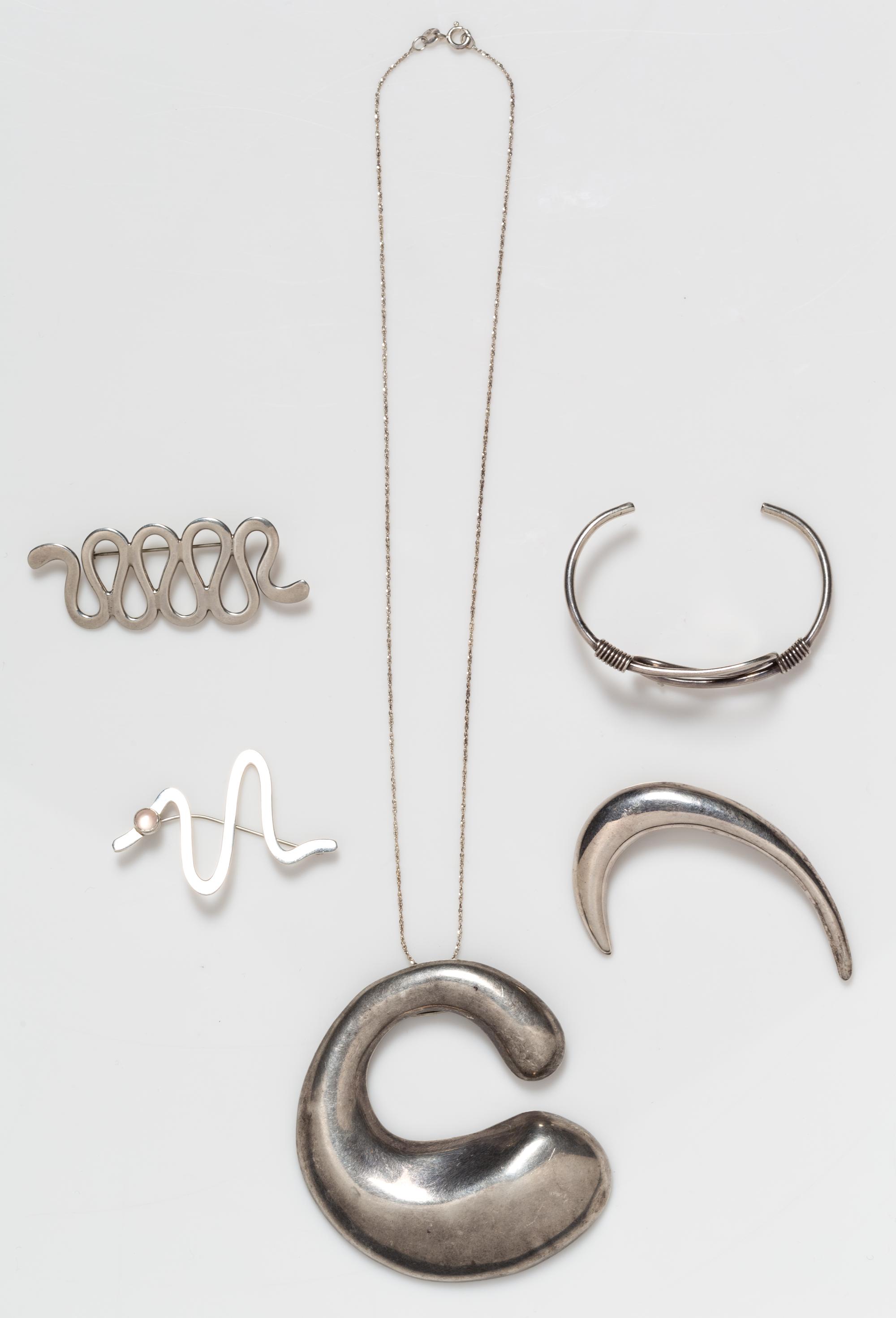 A Collection of Silver Jewelry, 58.70 dwts.