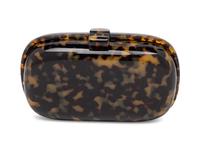 BOTTEGA VENETA, TORTOISE-EFFECT RESIN CLUTCH