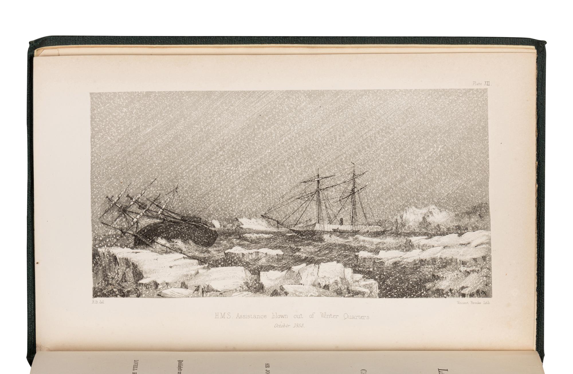 BELCHER, Edward, Sir (1799-1877). The Last of the Arctic Voyages; Being a Narrative of the Expedition of H.M.S. 'Assistance' ... in Search of Sir John Franklin...1852-53-54 . London: L. Reeve, 1855.