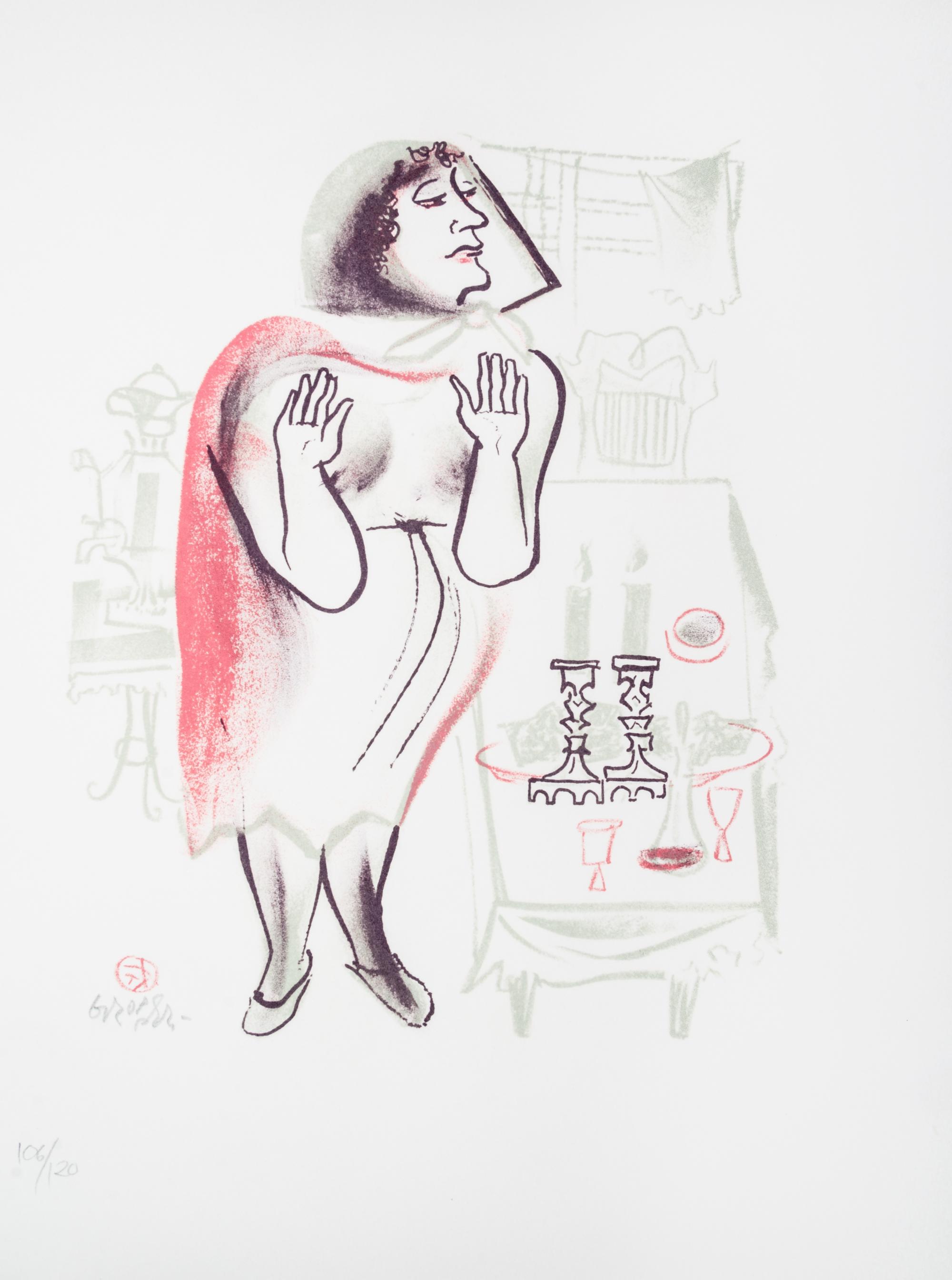 GROPPER, WILLIAM. The Shtetl. NY, 1960. Limited, signed.