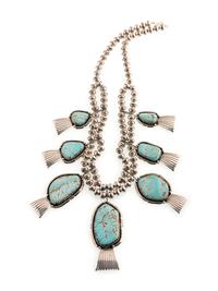 Sterling Silver and #8 Turquoise Necklace