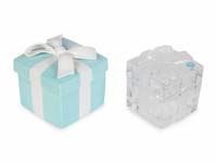 Two Tiffany & Co. Glass and Ceramic Trinket Boxes