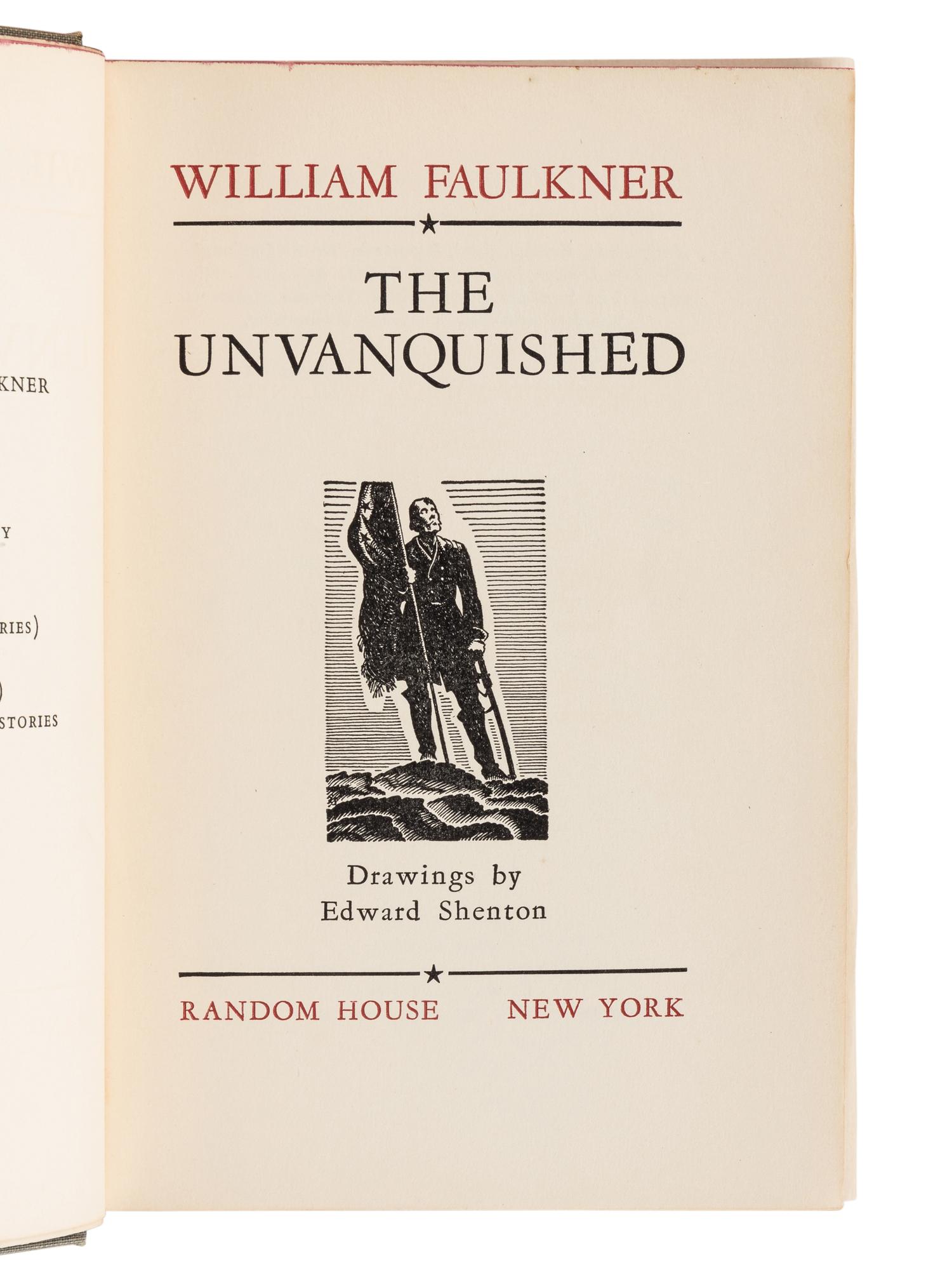 FAULKNER, William (1897-1962). A group of 6 FIRST EDITIONS, comprising: