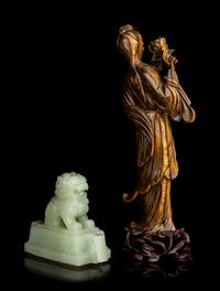 Two Chinese Hardstone Carvings