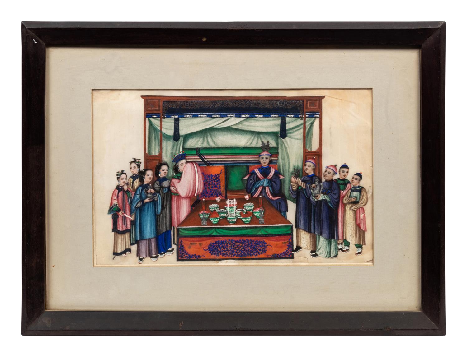 A Group of Twelve Chinese Export Pith Paintings