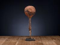Northern Plains Painted Hide Rattle, with Elk Society Imagery