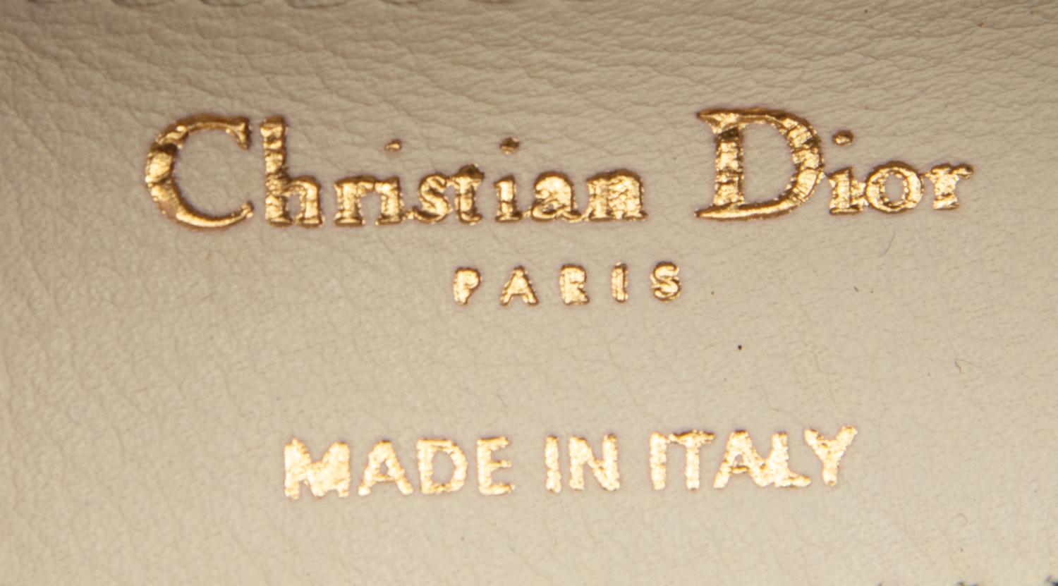 Christian Dior, White Leather Handbag