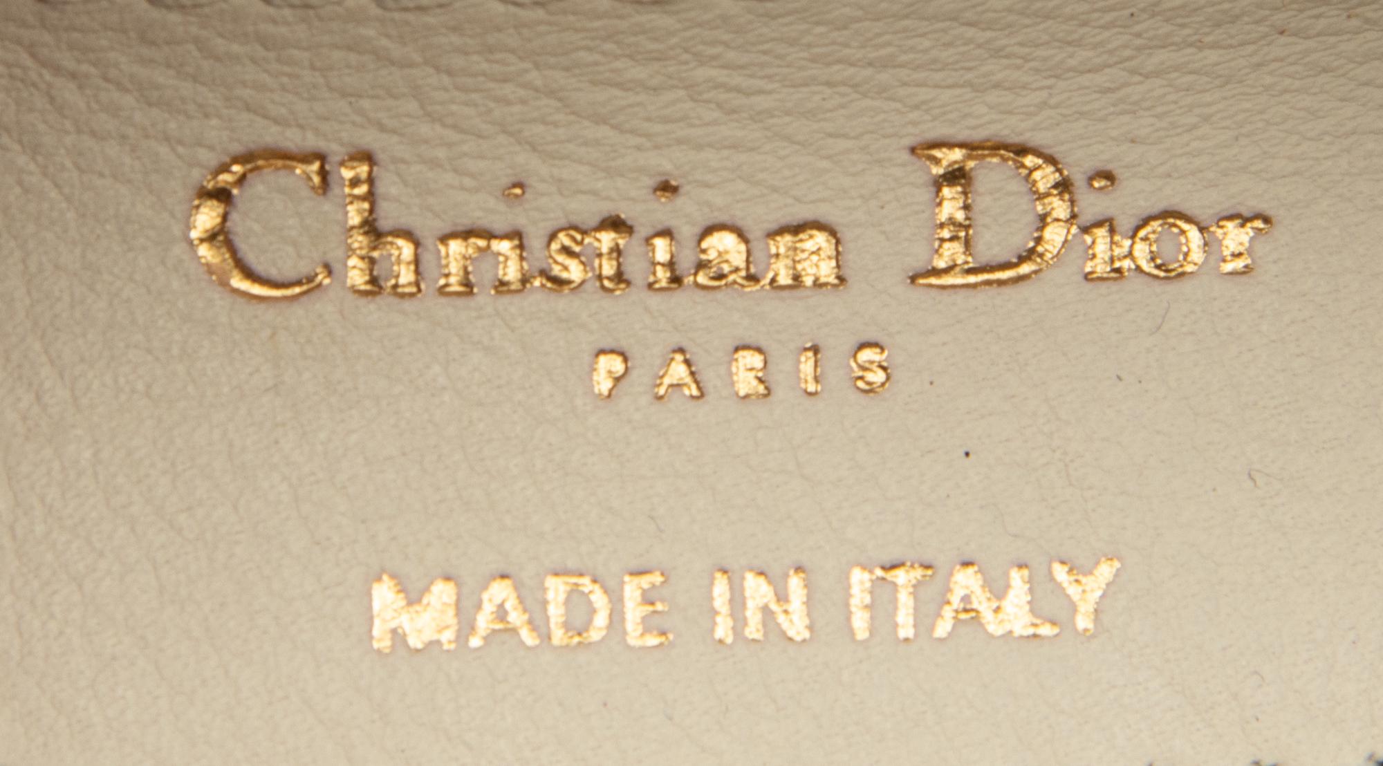 Christian Dior, White Leather Handbag