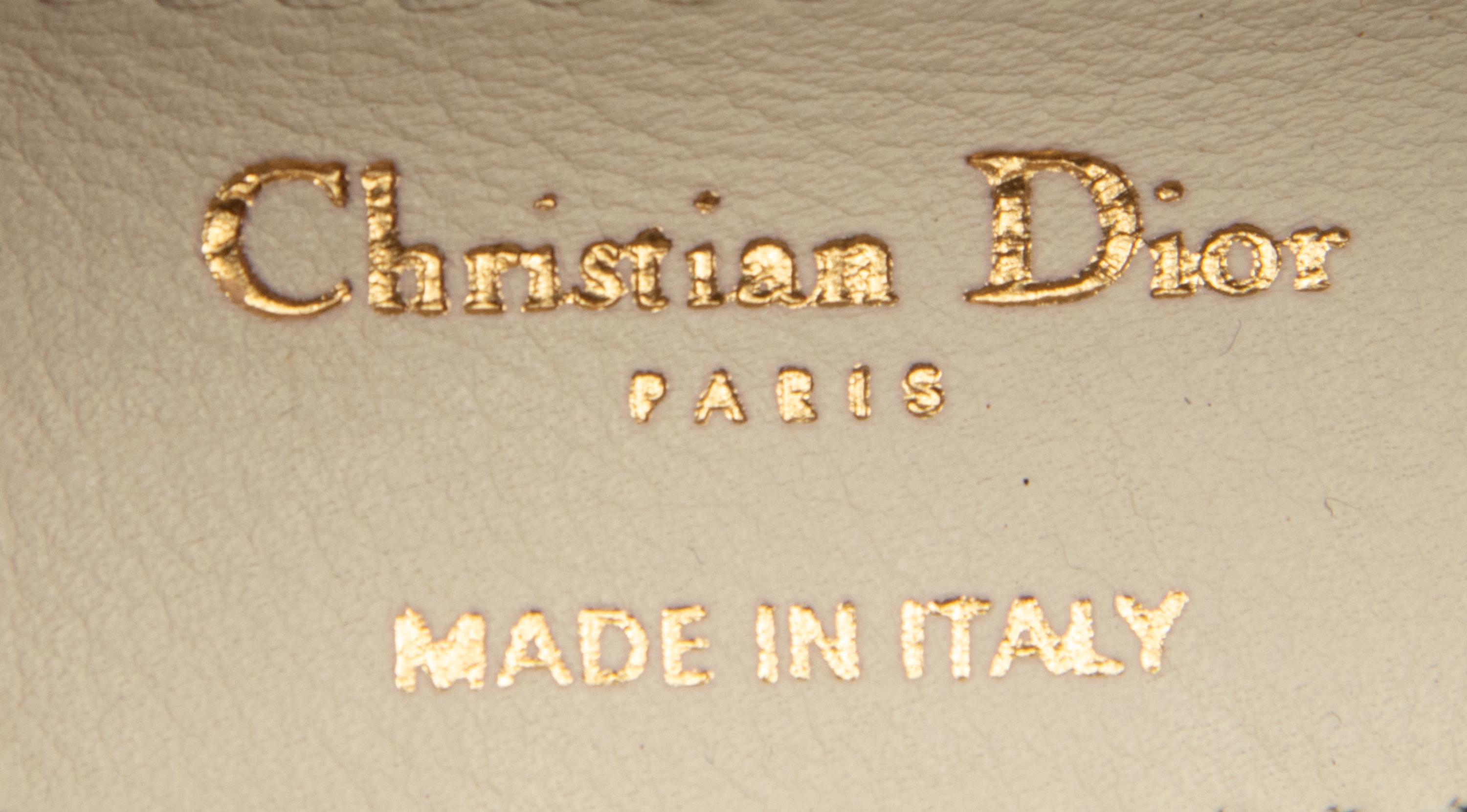 Christian Dior, White Leather Handbag