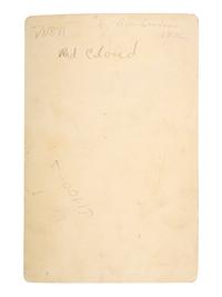 [NATIVE AMERICANS]. GARDNER, Alexander (1821-1882), photographer. Cabinet card featuring Red Cloud. Washington, DC: 1872.