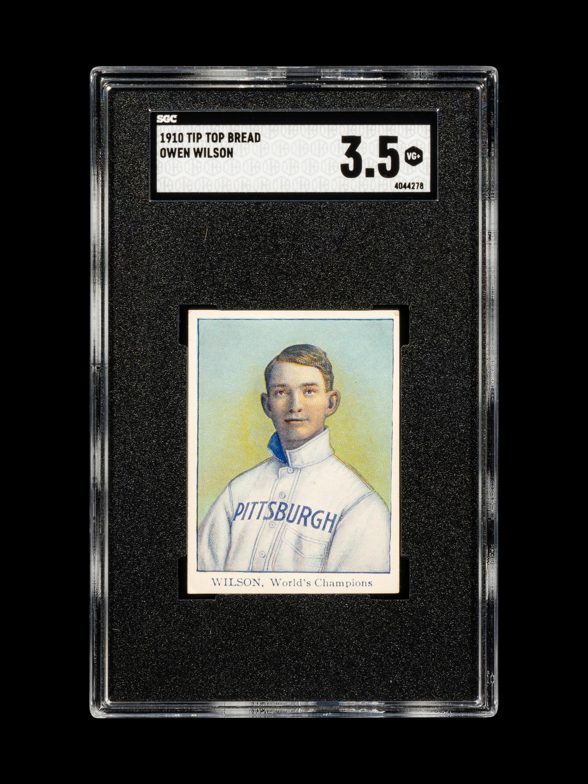 A 1910 Tip Top Bread Owen Wilson Baseball Card (SGC 3.5 VG+)