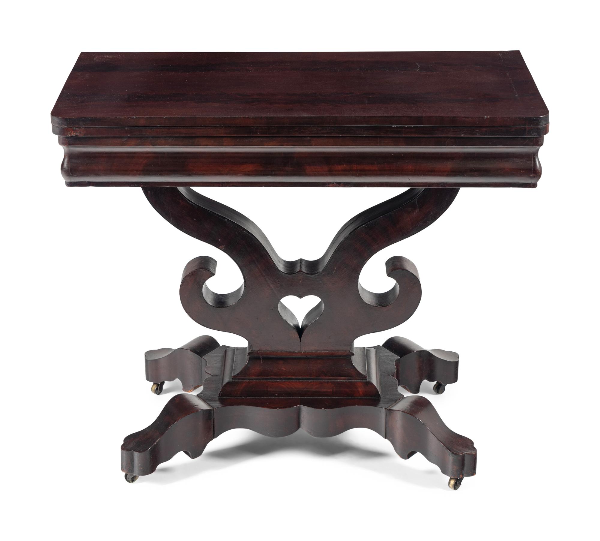 A Classical Mahogany Flip-Top Table
