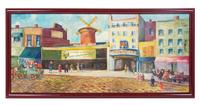 Maurice Buxner (20th century) La Moulin Rouge , 1962 oil on…