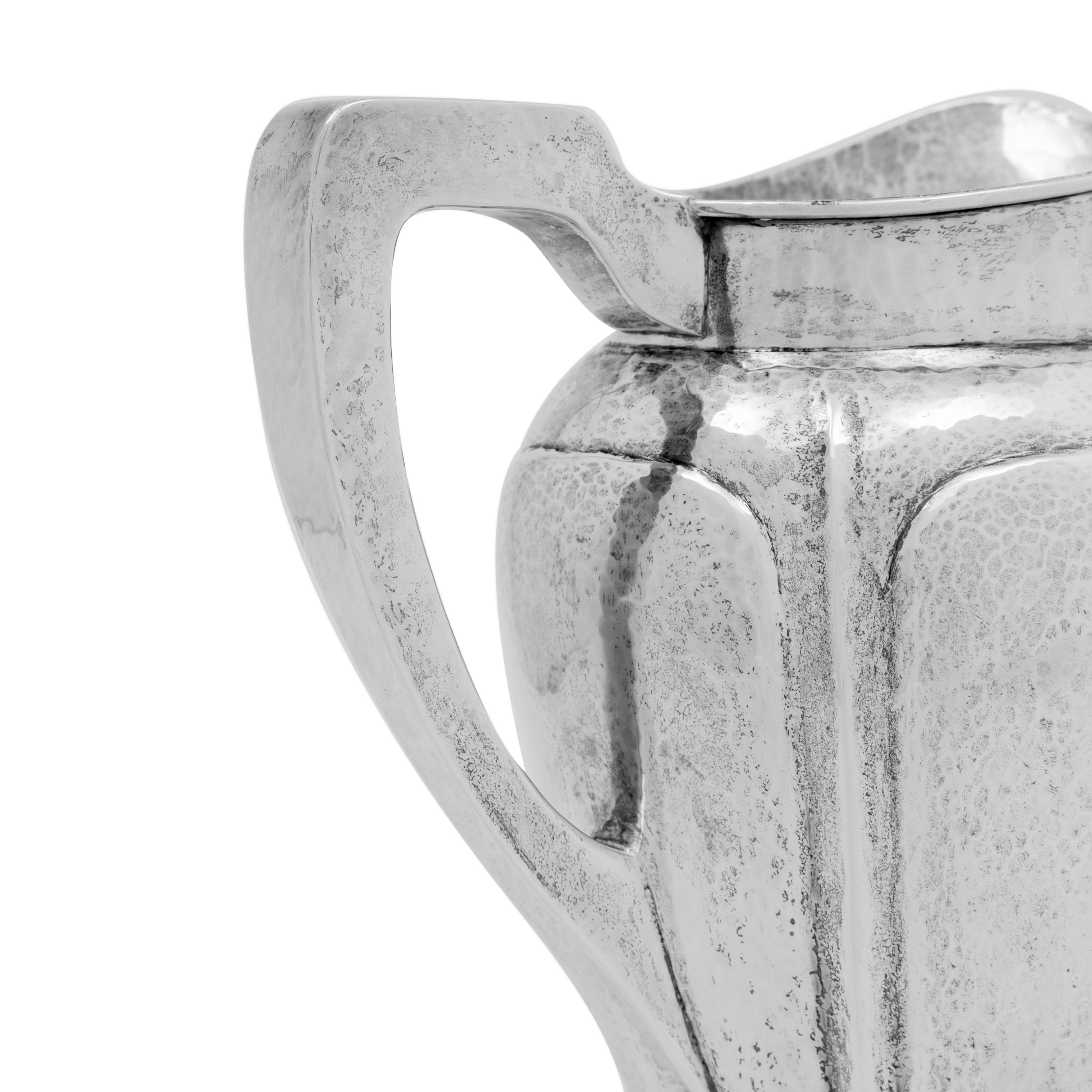 An American Arts and Crafts Silver Pitcher