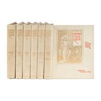 [Fine Press - Chiswick Press]. -- [Crane, Walter (1845-1915), illustrator]. Spenser, Edmund (1552-1599). The Faerie Queene . Thomas J. Wise, editor. London: Chiswick Press for George Allen, 1897.