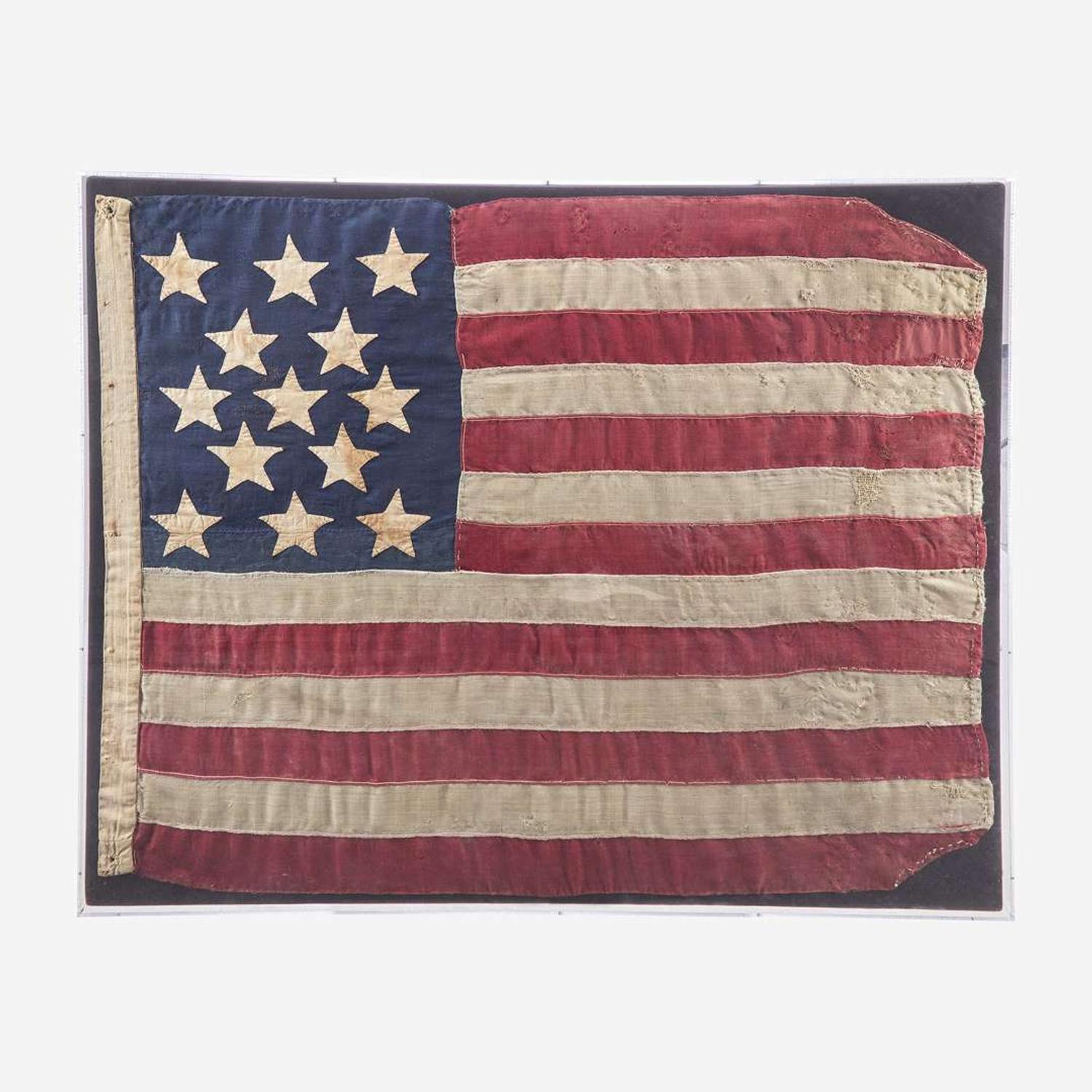 A 13-Star American National Flag 1860's-1870's