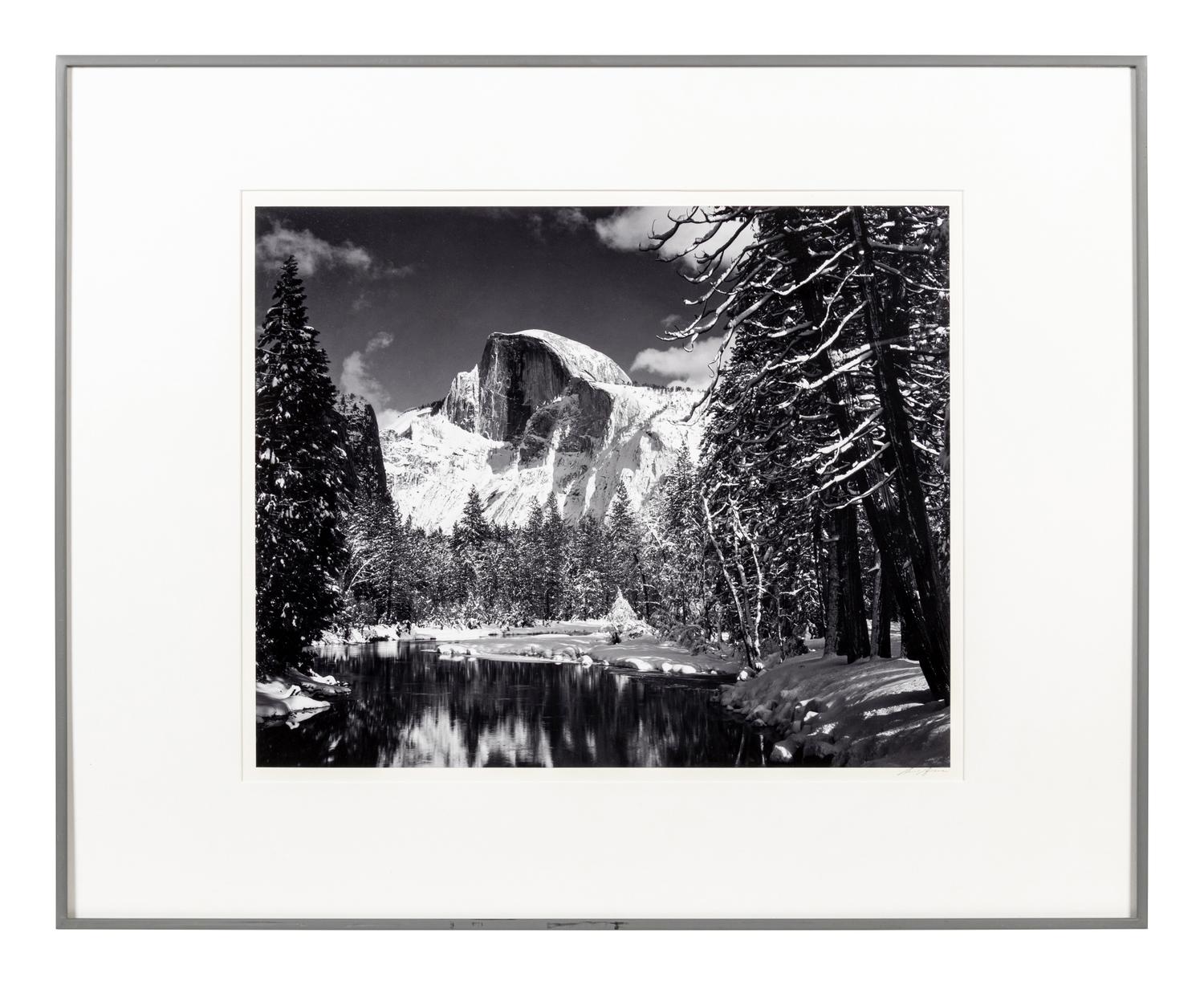 Ansel Adams (1902-1984) Half Dome, Merced River, Winter, Yosemite National Park, California, 1938