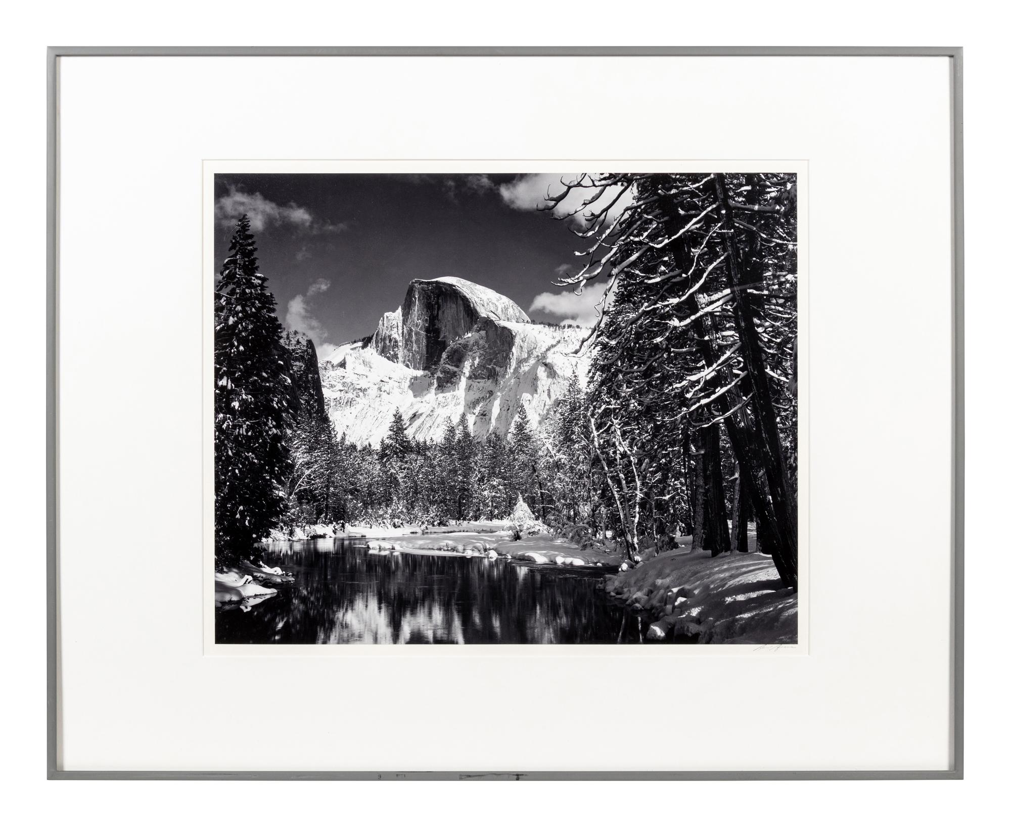 Ansel Adams (1902-1984) Half Dome, Merced River, Winter, Yosemite National Park, California, 1938
