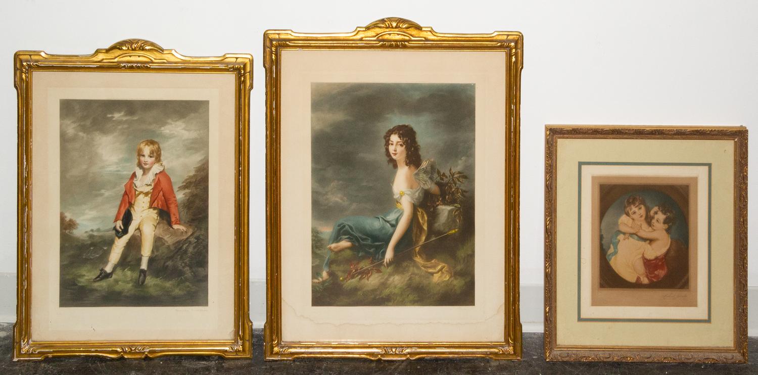 A Collection of Framed Decorative Works 25 1/4 x 21 1/4 inches (of largest). — 18TH, 19TH, AND EARLY 20TH CENTURY