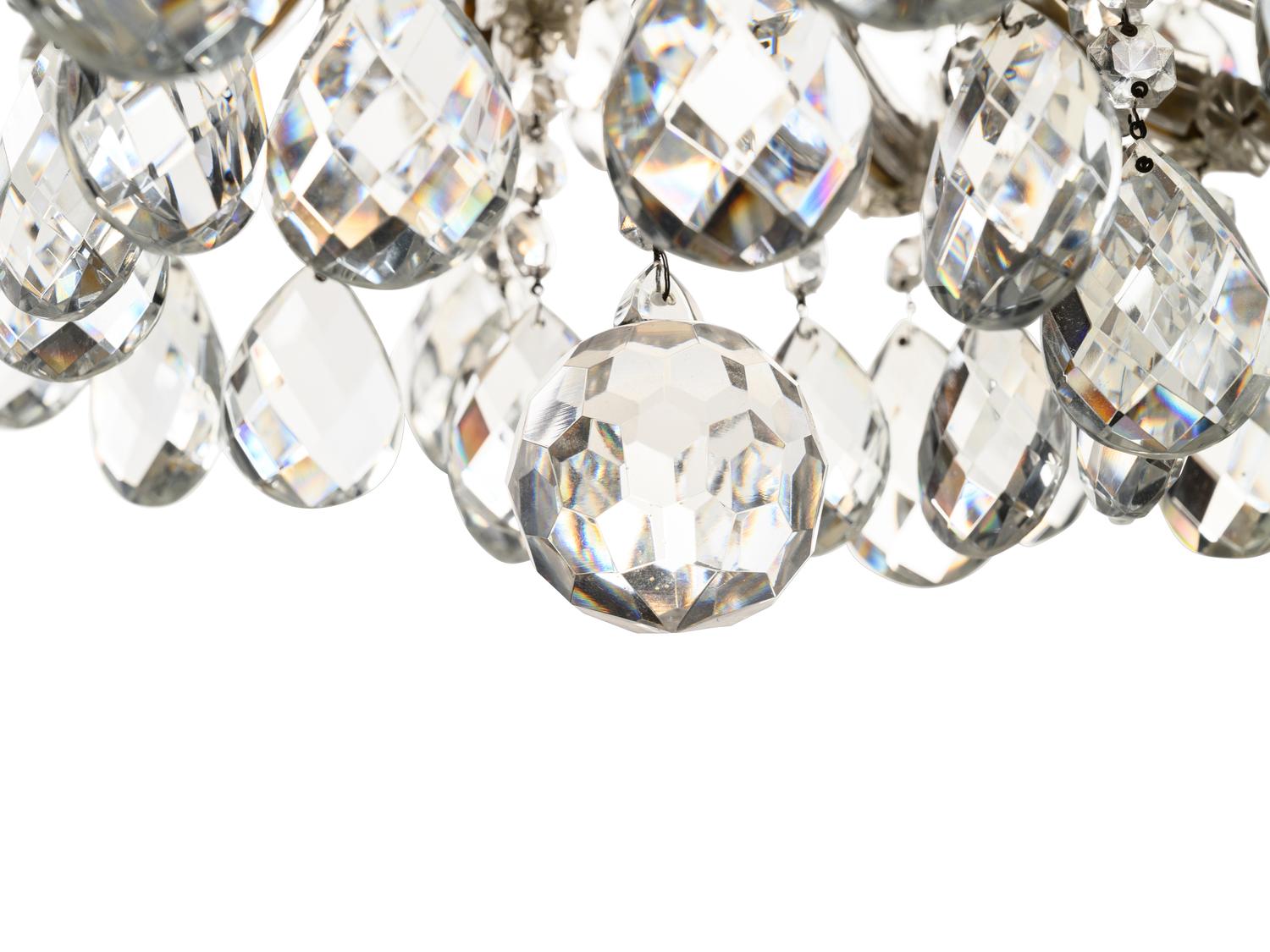 A Georgian Style Cut Glass Five-Light Chandelier