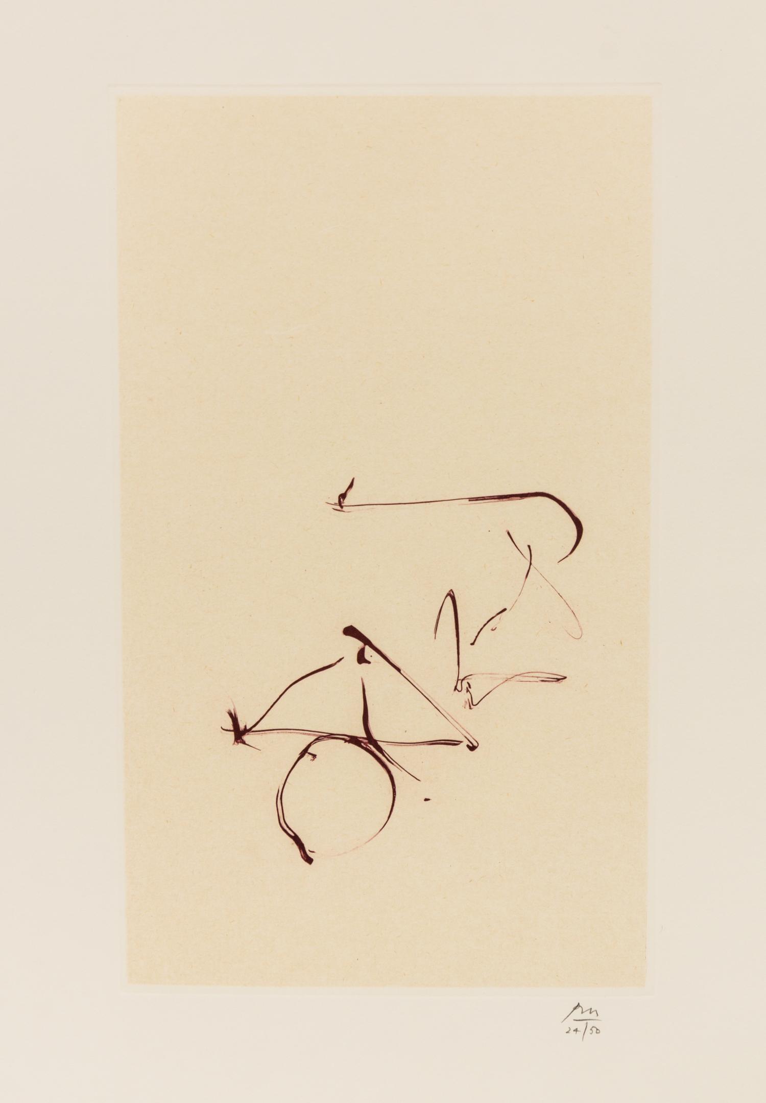 Robert Motherwell, (American, 1915-1991), Return in the book Three Poems (New York: The Limited Editions Club, 1987) by Ocatavio Paz