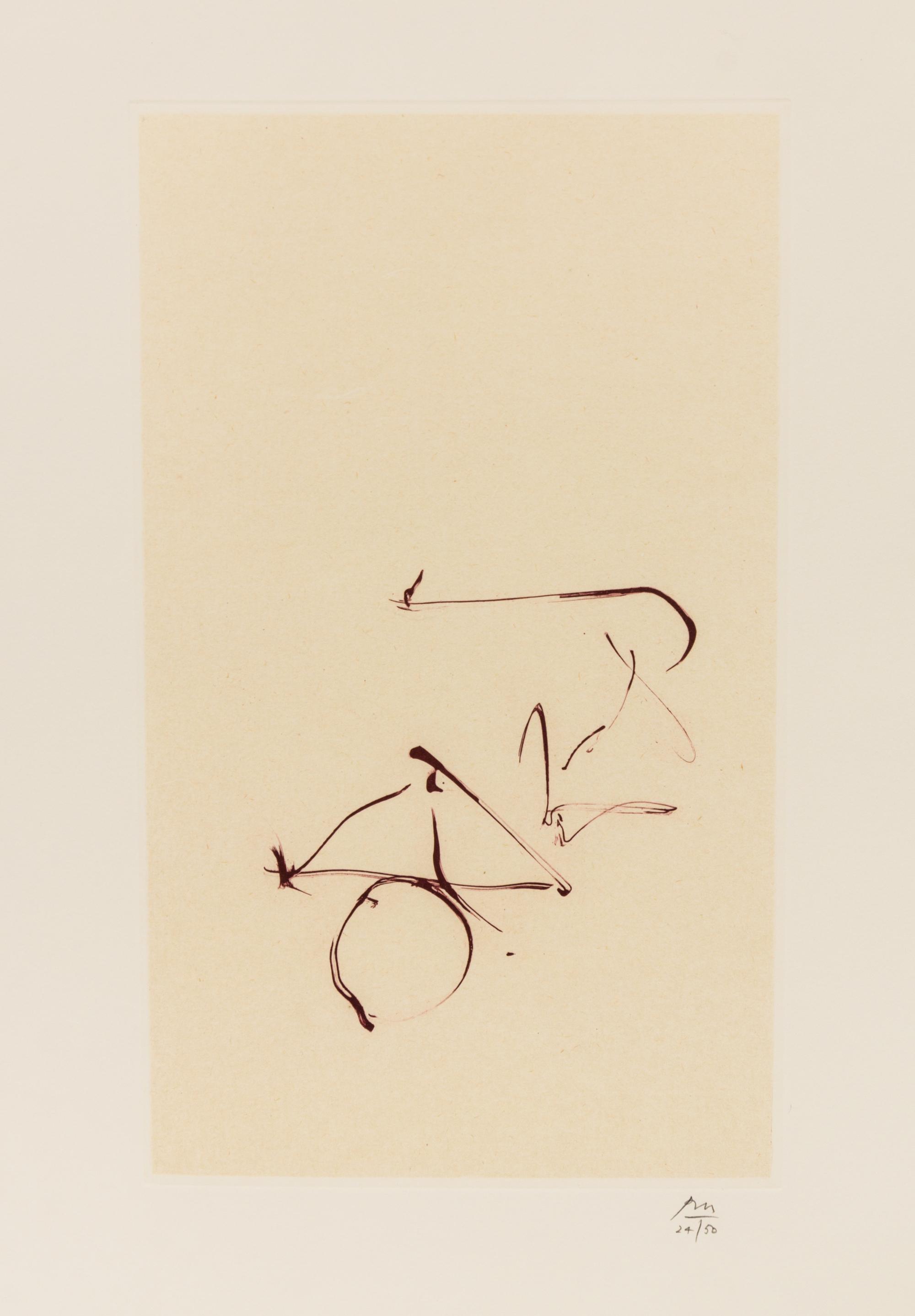 Robert Motherwell, (American, 1915-1991), Return in the book Three Poems (New York: The Limited Editions Club, 1987) by Ocatavio Paz