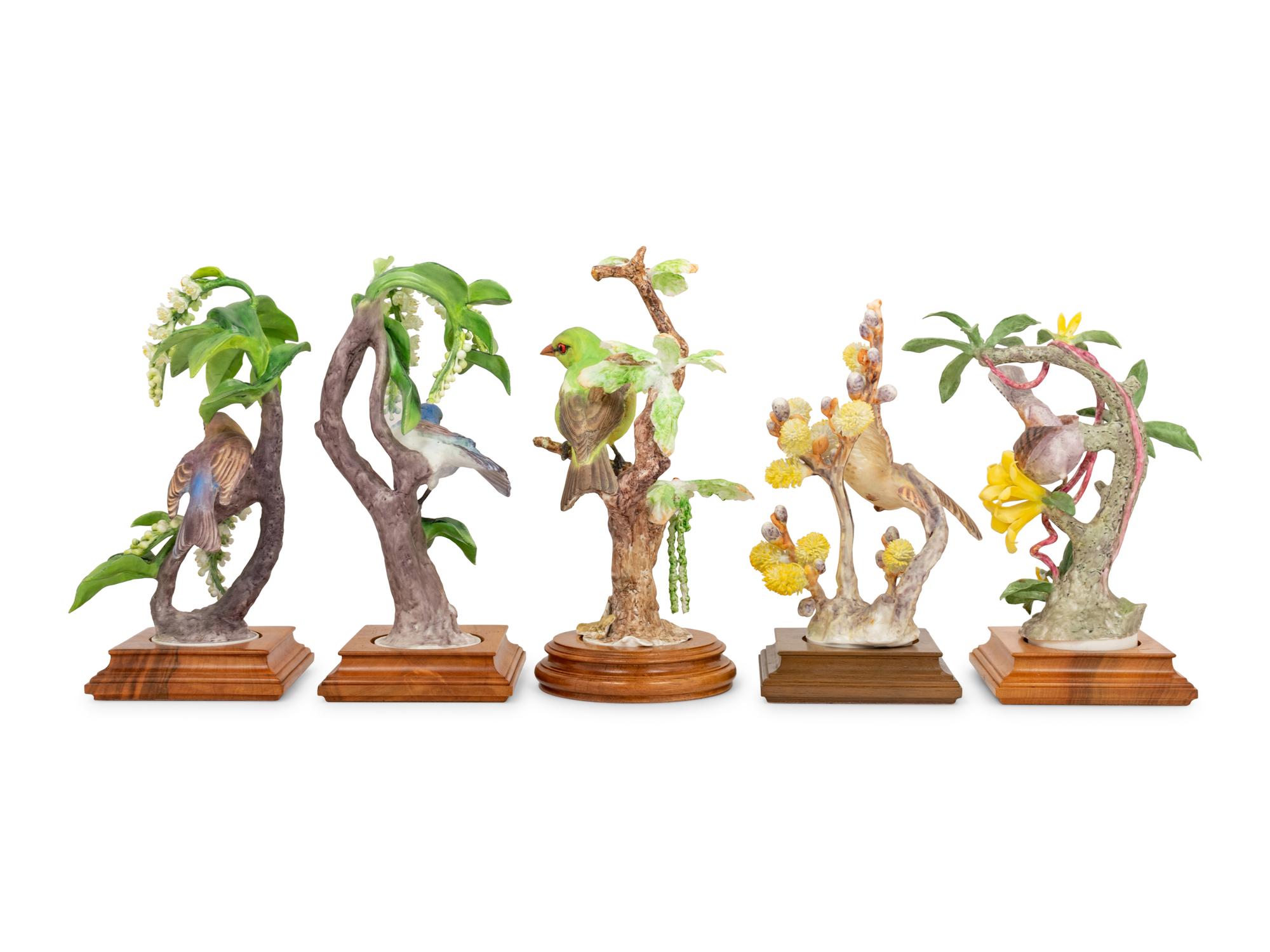 Five Royal Worcester Dorothy Doughty Porcelain Groups