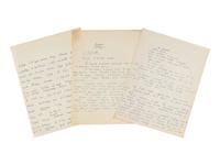 SARTRE, Jean Paul (1905-1980). Group of autograph manuscripts, comprising: