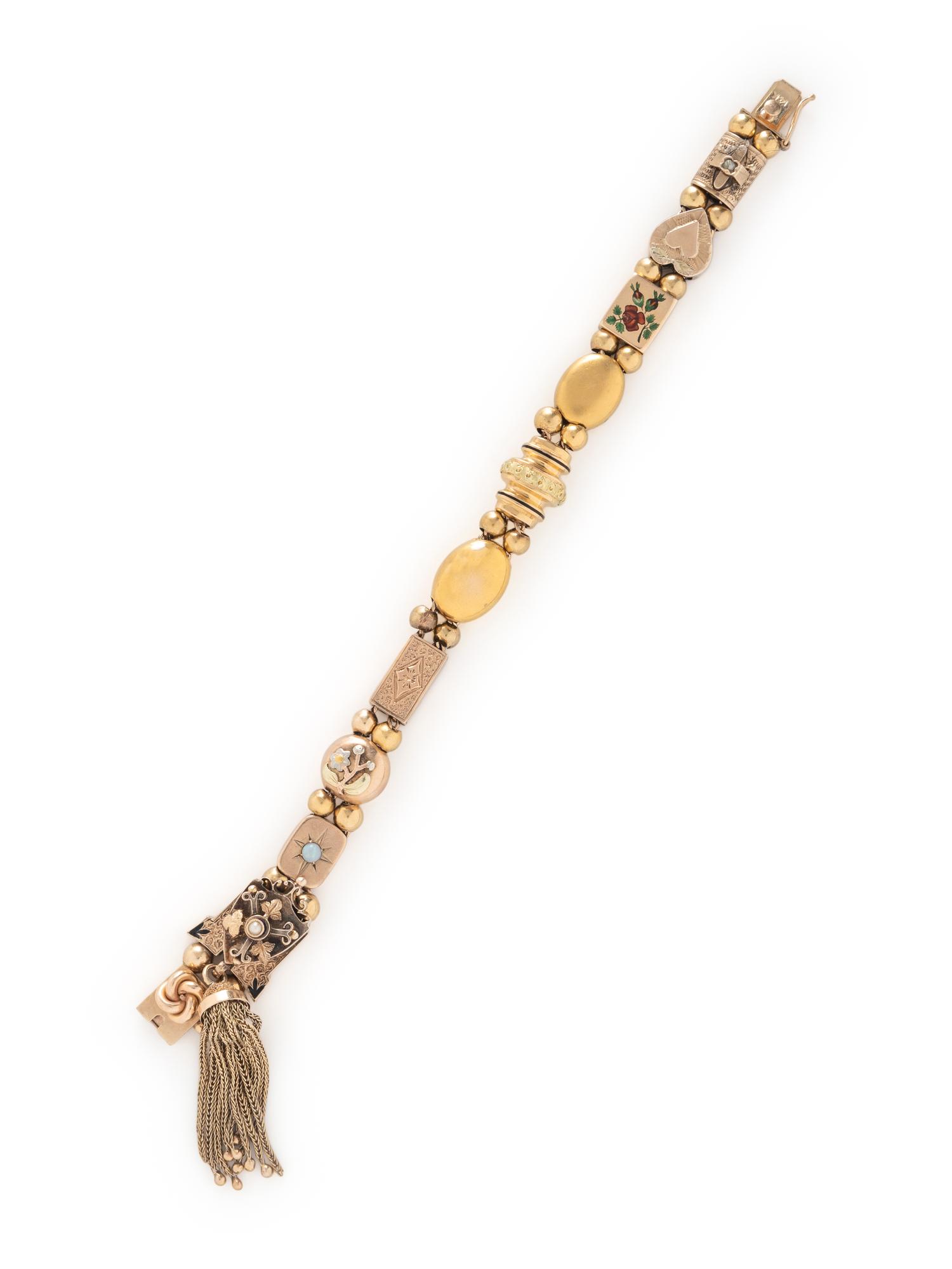 YELLOW GOLD SLIDE BRACELET