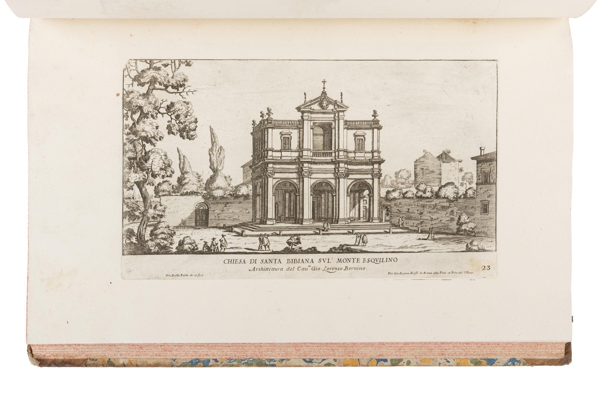 FALDA, Giovanni Battista (1648-1678), Giovanni Giacomo ROSSI (fl. 1650-1691), and Alessandro SPECCHI. Il Nuovo teatro delle fabriche, et edificii, in prospettiva di Roma moderna . Rome: Giovanni Giacomo de Rossi?, ca 1665? - 1739?.