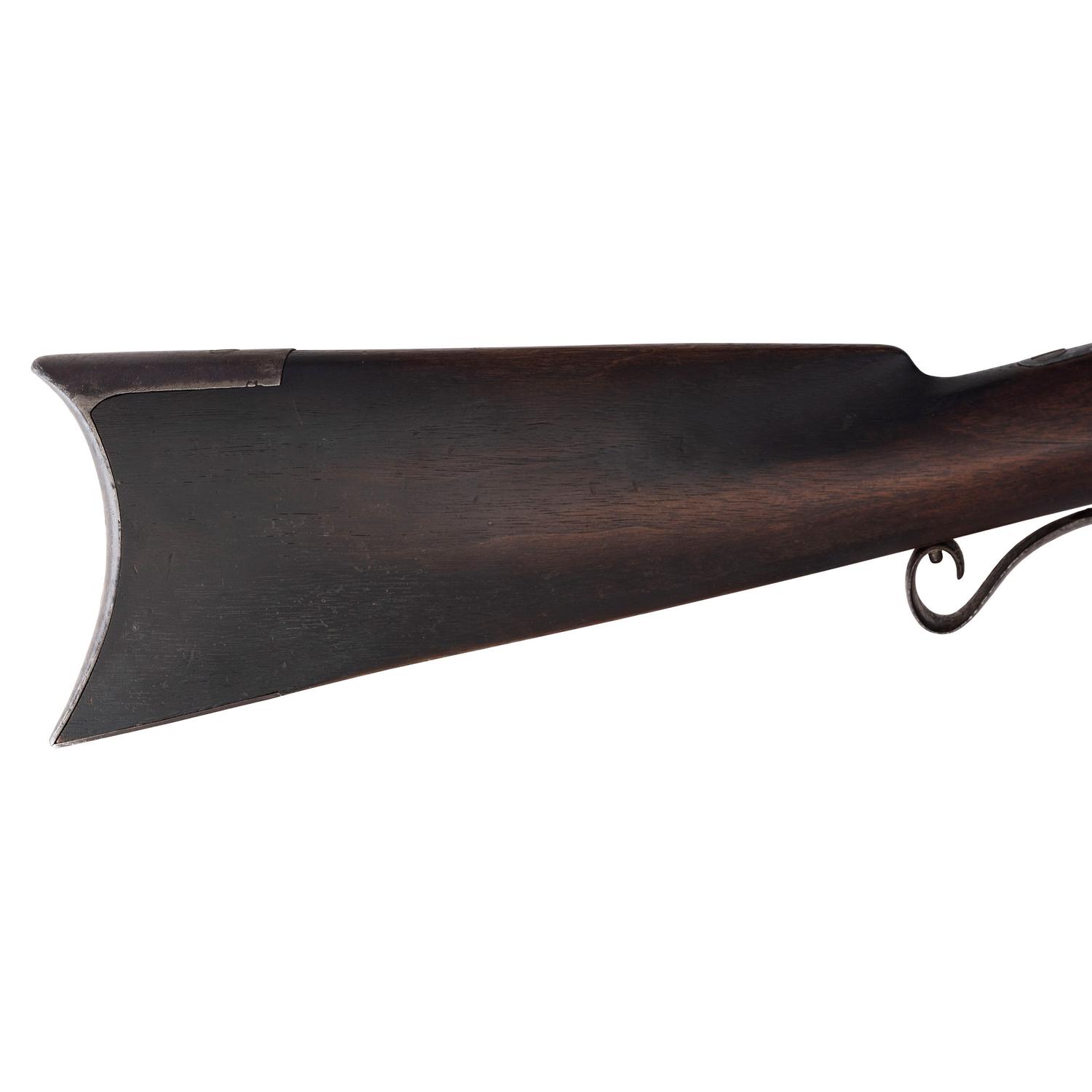Restored Percussion Plains Rifle by Samuel Hawken