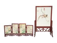 Two Chinese Silk Screens