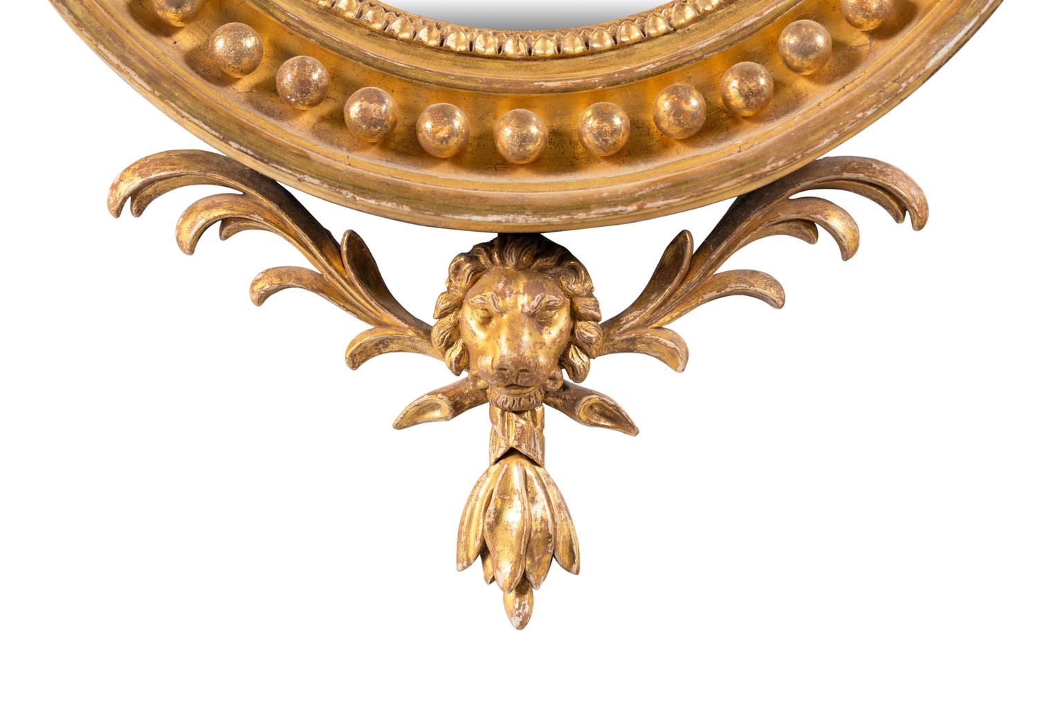 A George III Giltwood Bullseye Mirror