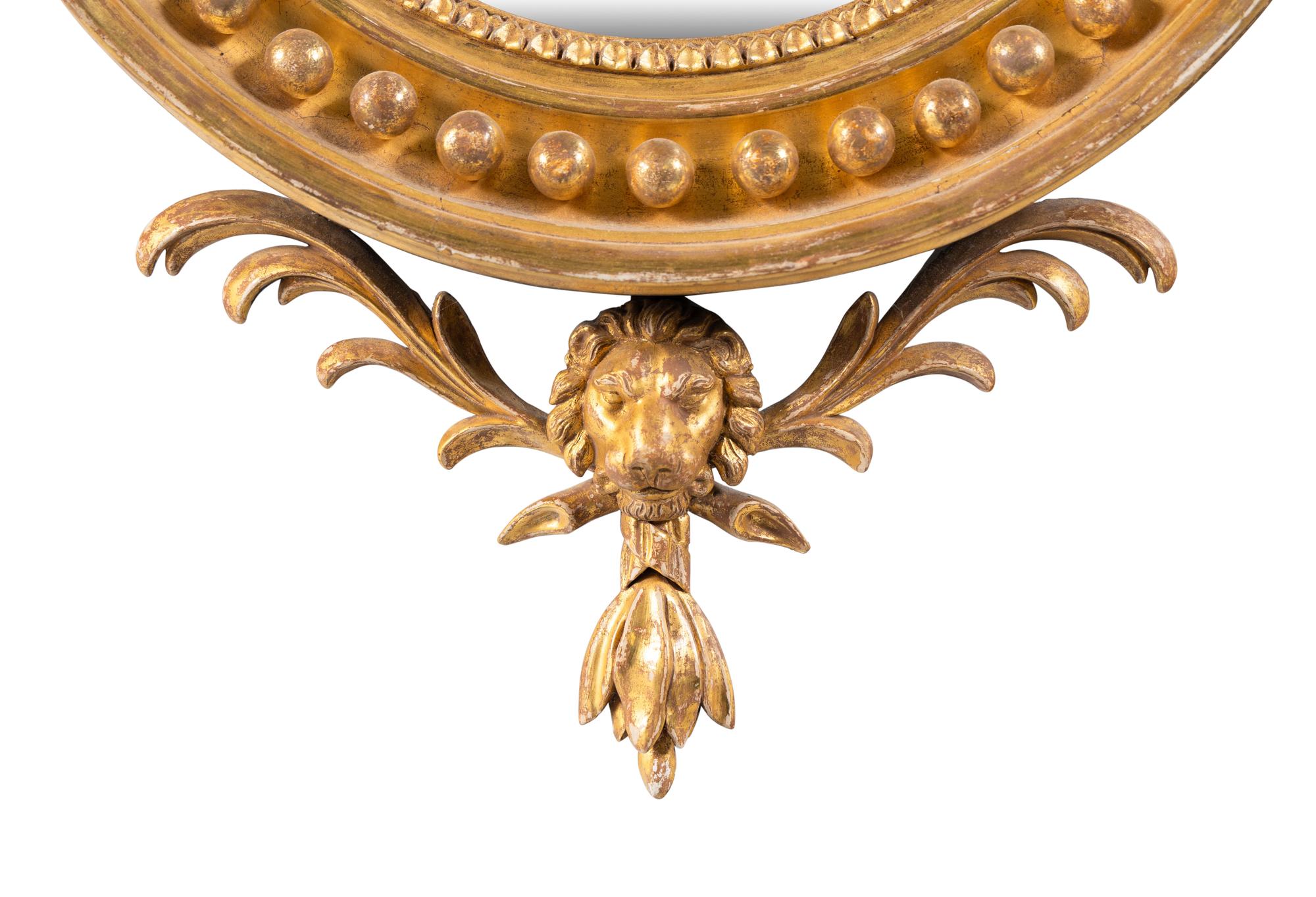 A George III Giltwood Bullseye Mirror
