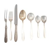 An American Silver Flatware Service