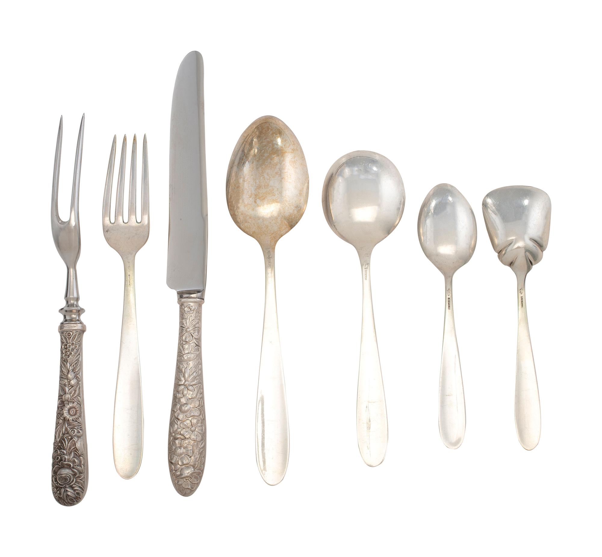 An American Silver Flatware Service