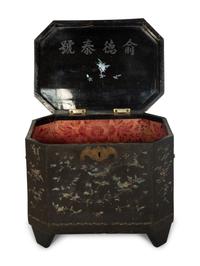 A Mother-of-Pearl Inlaid Camphor Wood Box