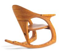 Studio Craft Rocking Chair and Side Table, 1987