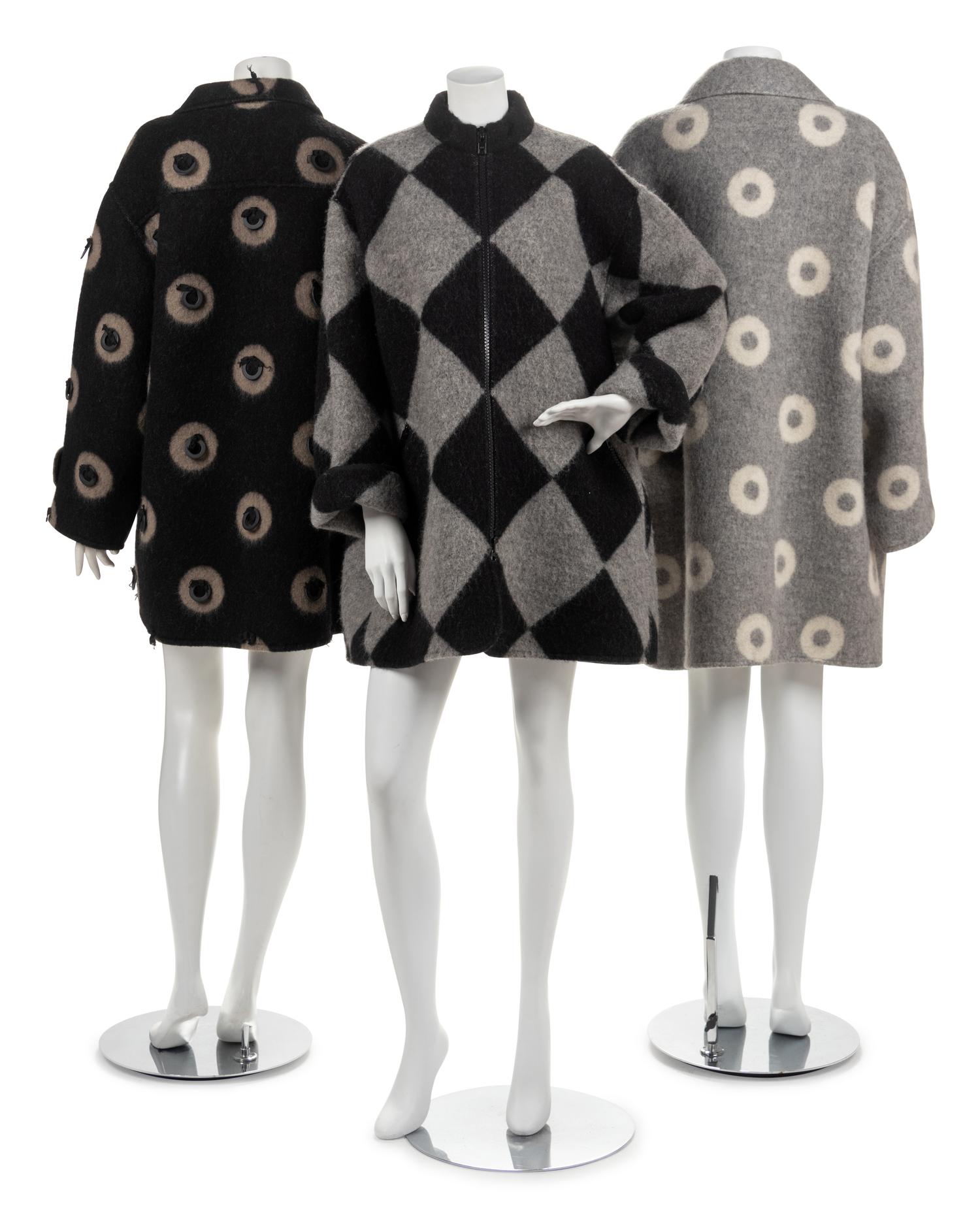 Three Geoffrey Beene Coats, 1990s